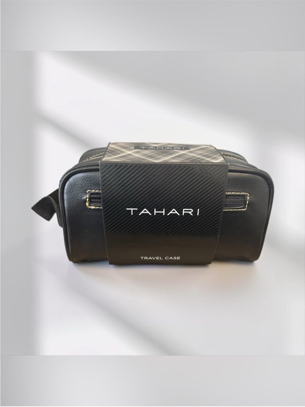 Tahari Black Men's Travel Dopp Kit